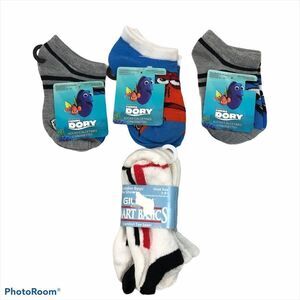 Brand New Lot of Toddler Boys Socks Dory‎ and Plain
